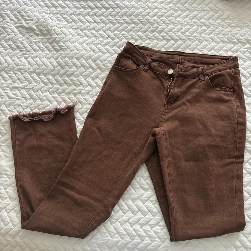 SHEIN Brown Jeans